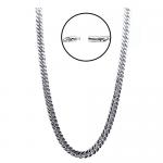 Stainless Steel Curb Classic Chain with Bayonet Closure